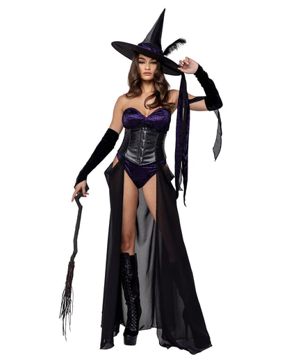 Dark Spell Seductress Costume 3pc Set