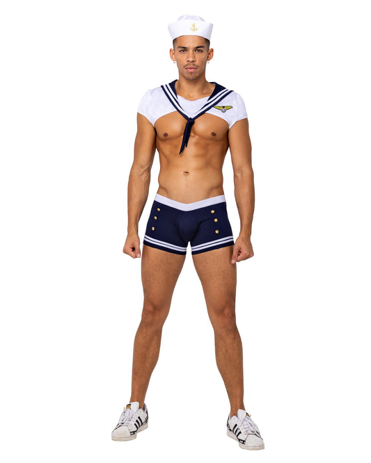 Men's Sexy Sailor Stud Costume 3pc Set