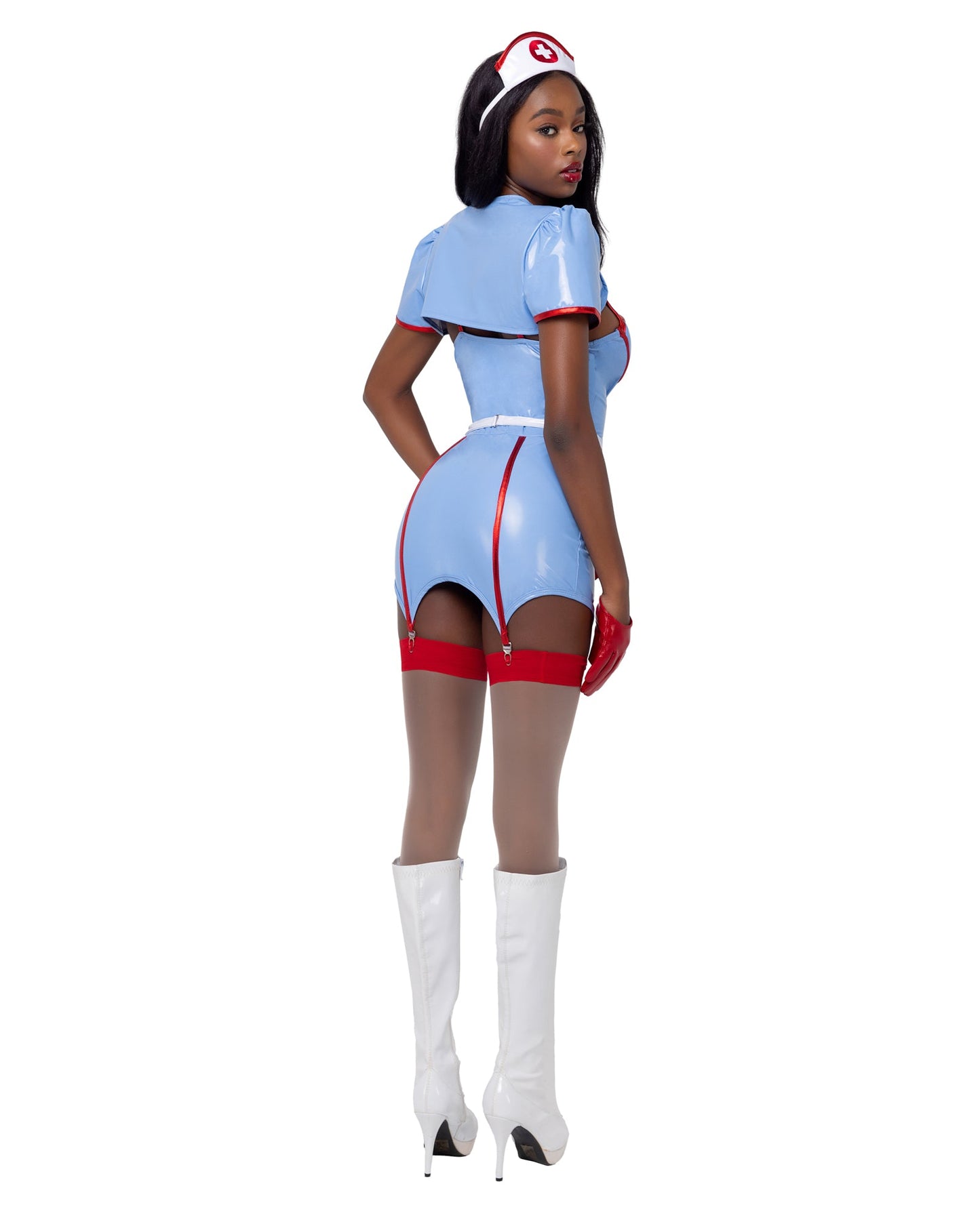 Retro Nurse Costume 4pc Set