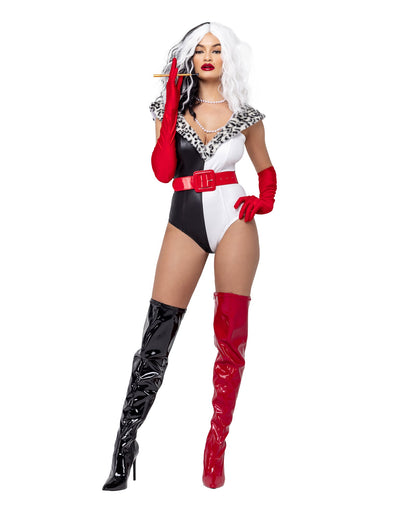Cruella de Vil Costume 4pc Set