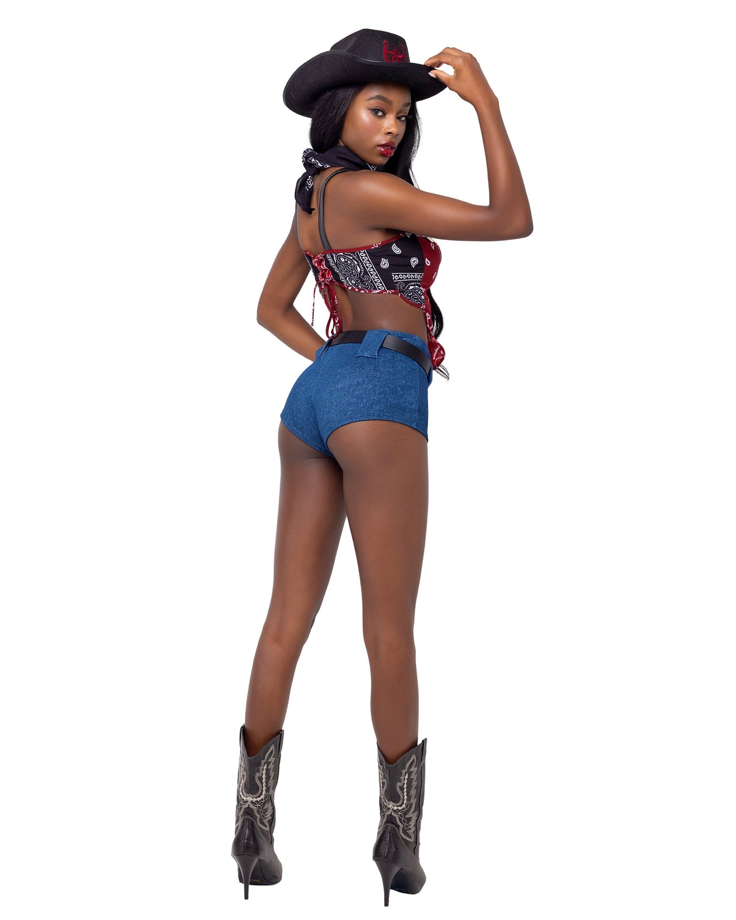 Western Cowgirl Costume 4pc Set