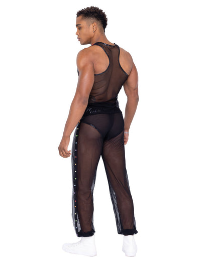 Men’s Pride Vinyl Mesh & Mesh Joggers