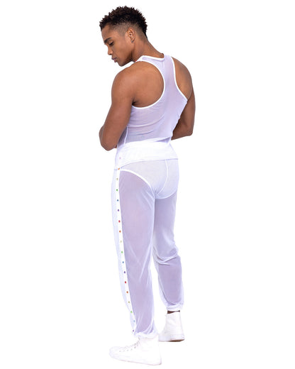 Men’s Pride Vinyl Mesh & Mesh Joggers