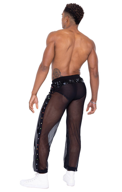 Men’s Pride Vinyl Mesh & Mesh Joggers