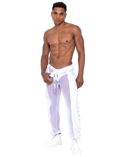 Men’s Pride Vinyl Mesh & Mesh Joggers