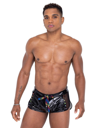 Men’s Pride Mesh Vinyl Runner Men's Bottoms