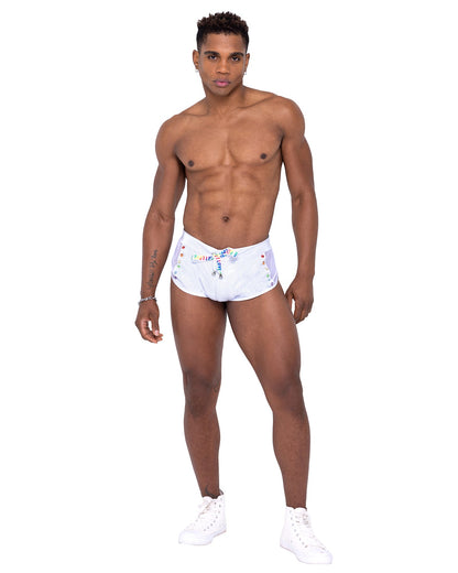 Men’s Pride Mesh Vinyl Runner Men's Bottoms