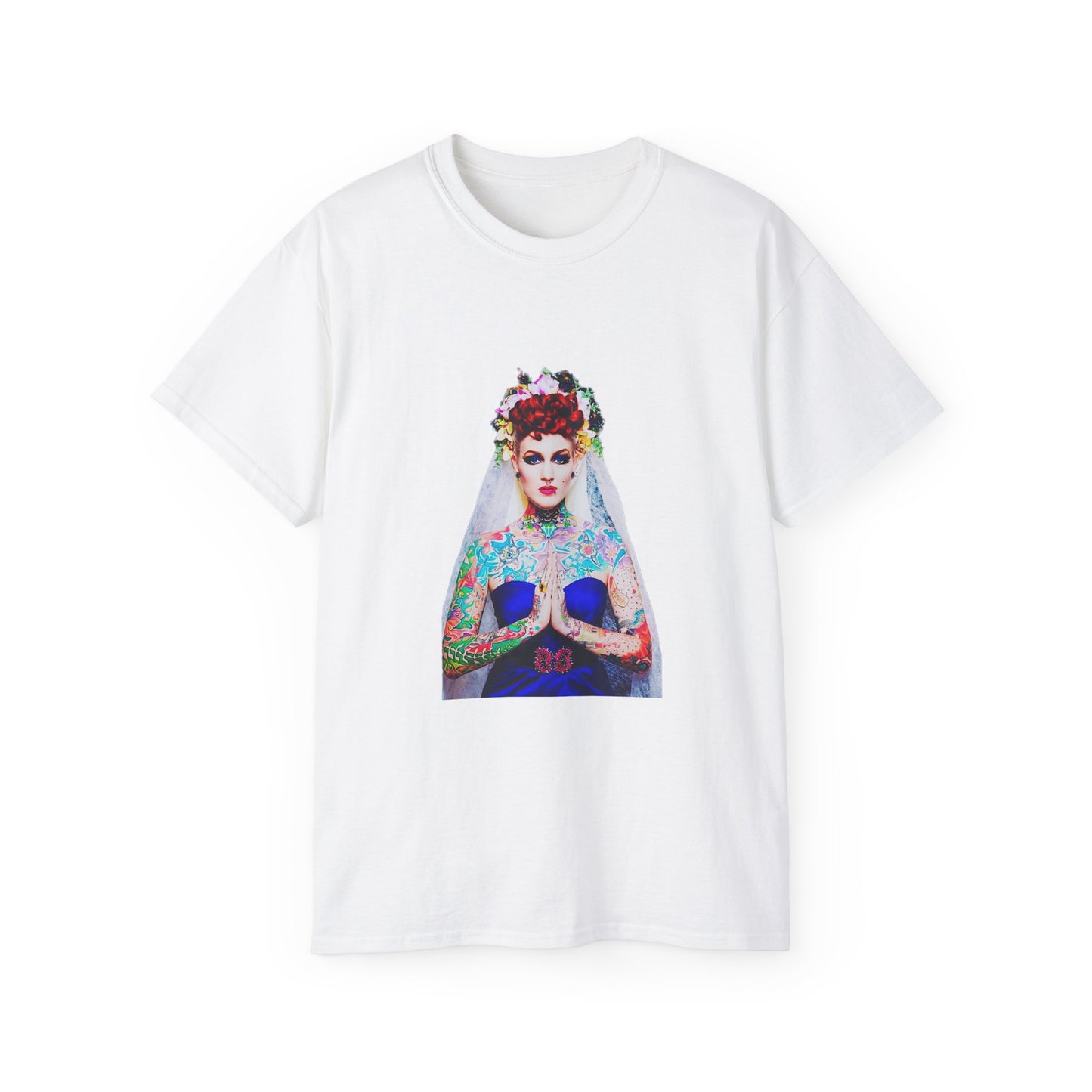 Tattoo Bride Shirt Vulgar Girls Models Original Photography Artwork | Sweat Proof T Shirt | Womens Mens Unisex Sweat Proof Tee
