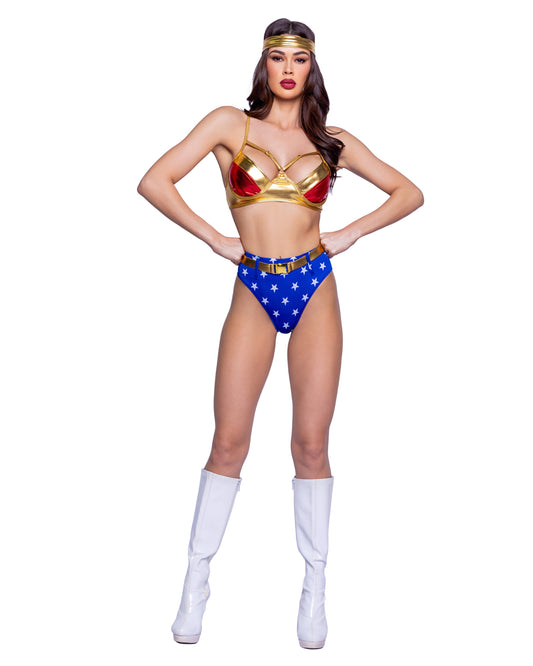 Sexy Wonder Woman Costume 4pc Set