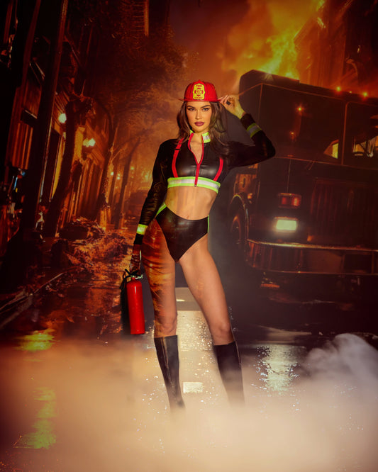Fierce Fire Woman Costume 3pc Set