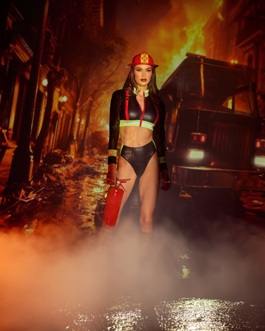 Fierce Fire Woman Costume 3pc Set