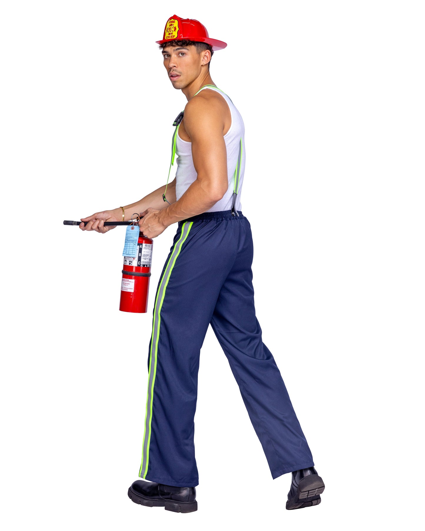 Fireman Hunk Costume 2pc Set