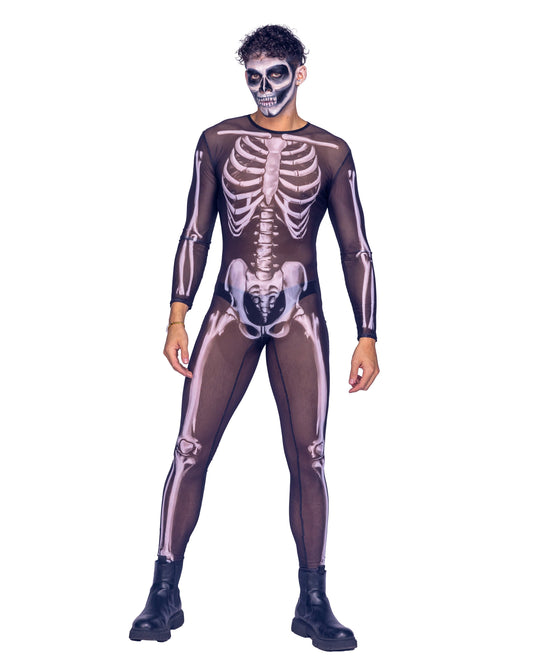 Men's Sexy Skeleton Classic Halloween Costume