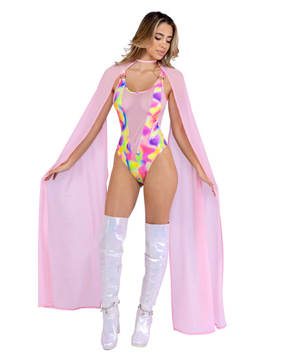 Shimmer Multi-Colored Sheer Romper