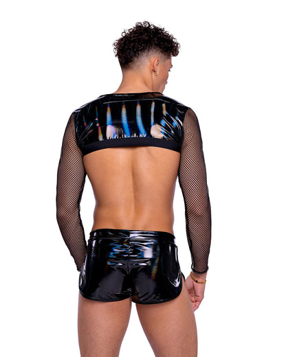 Vinyl with Iridescent Print Runner Men's Bottoms