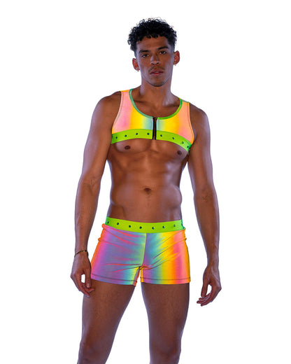 Reflective Men's Bottoms with Stud Details