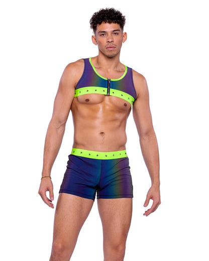 Reflective Men's Bottoms with Stud Details