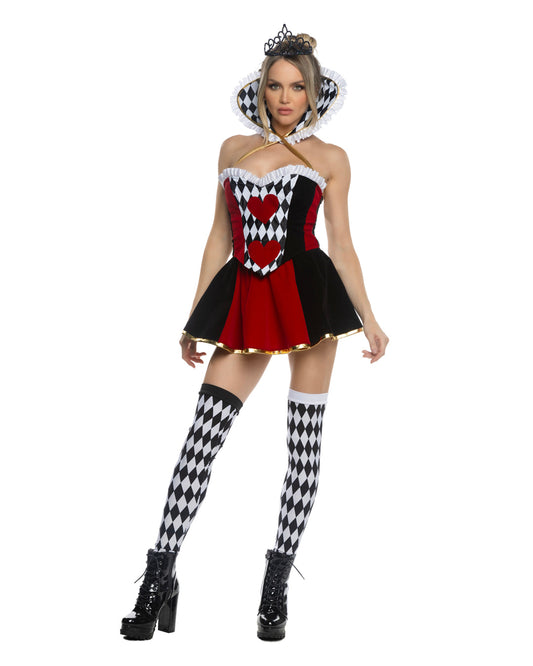 Alice in Wonderland Queen Costume 4pc Set