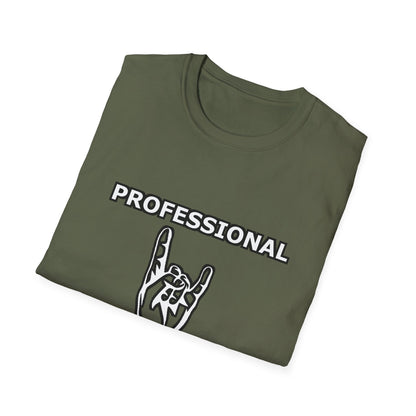 Professional Headbanger Softstyle T-Shirt Rave Metal Punk Music Festival Tee Mens Womens Unisex