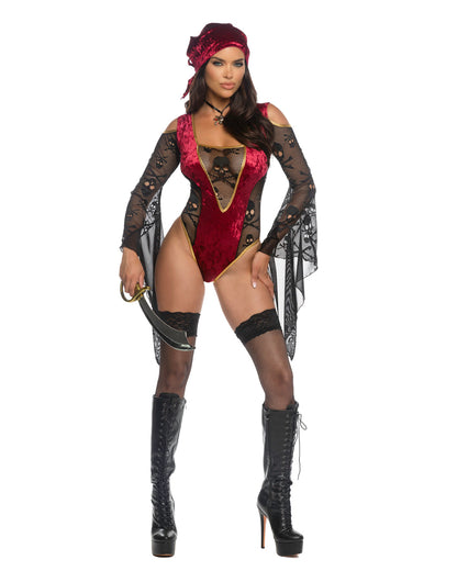 Pirate Costume Treasure Chest Tease3pc Set