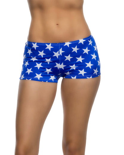 Low Rise Star-Spangled Shorts