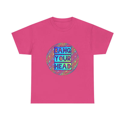 Bang Your Head Sweatproof Music Festival Tees Thick Cotton Rave Shirt Mens Womens Unisex