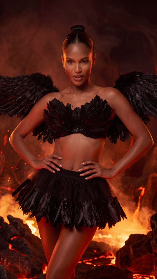 Naughty Dark Angel Halloween Costume for Women