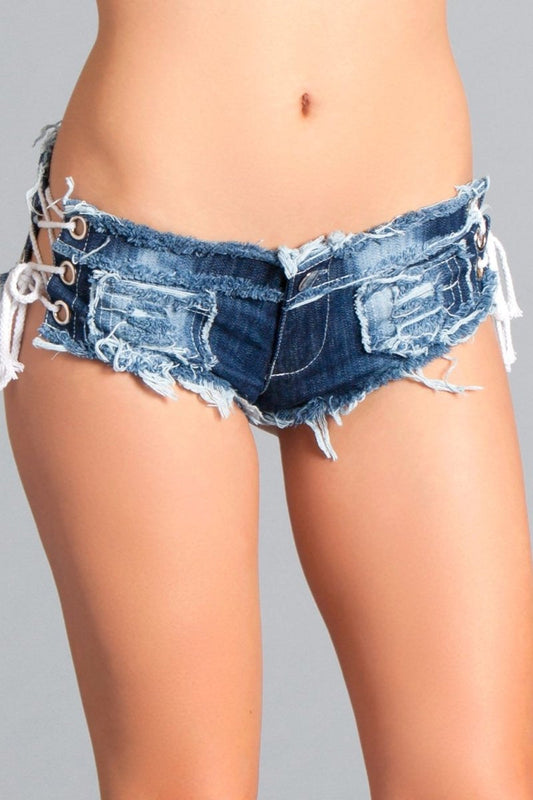 BWSexy Cut Off Low Waist Denim Jeans