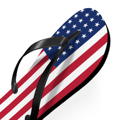 American Flag Flip Flops | Patriotic 4th of July Sandals | Made in USA