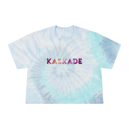 Kaskade Women's Tie-Dye Crop Top Sweat Proof Rave Music Festival Shirt