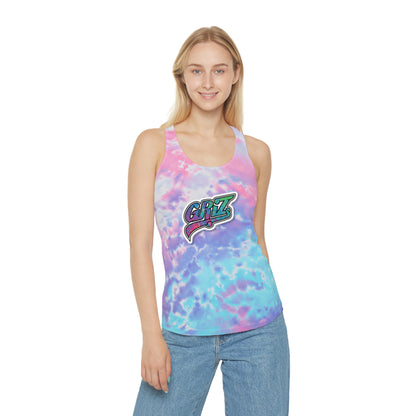 Griz Womens Tie Dye Racerback Tank Top