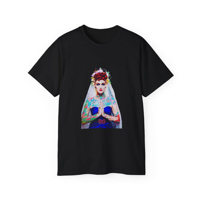 Tattoo Bride Shirt Vulgar Girls Models Original Photography Artwork | Sweat Proof T Shirt | Womens Mens Unisex Sweat Proof Tee