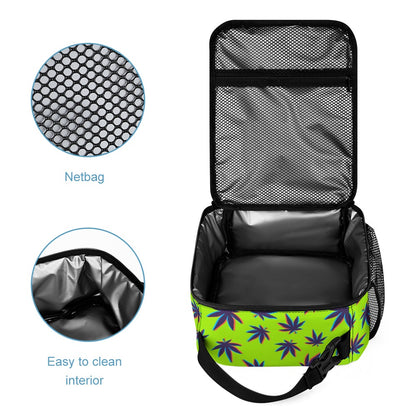 Psychedelic Backpack, Lunchbox, and Wallet Three piece set combination Travel Bag Package Set
