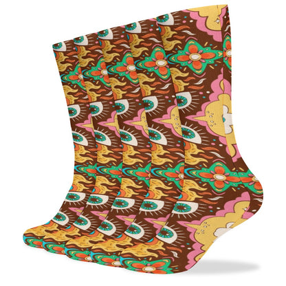 Third Eye 5 Pack Sweat-Proof Odor-Resistant Breathable Large Socks