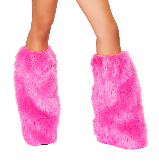 6 Color Faux Fur Leg Warmers