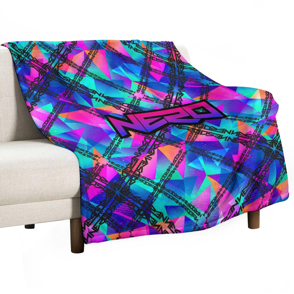 Custom EDM Artists Ultra-Soft Flannel Blanket for Camping Festival Rave in Multiple Sizes