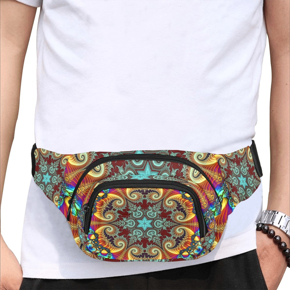 Ultimate Festival Fanny Pack Psychedelic Waist Travel Sling Bag for Men Women Unisex
