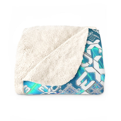 Excision Sherpa Blanket, Premium Micro-Mink Thick Camping Music Festival Blankets
