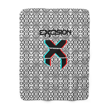 Excision X Pattern Premium Micro-Mink Sherpa EDM Music Festival Blanket