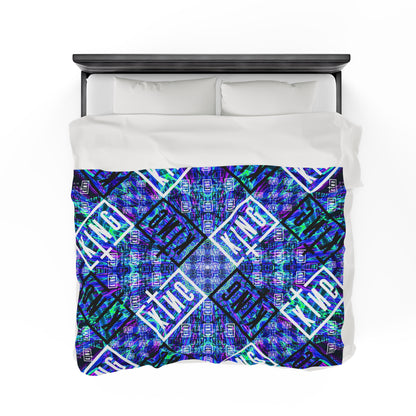 Velveteen Plush Blanket - Sullivan King Design, Soft Fleece Throw for Music Lovers, Cozy Blanket for Bedroom Decor, Gift for Concert Goers,
