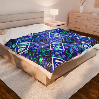 Velveteen Plush Sullivan King Throw Blanket