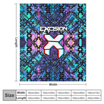 Custom EDM Artists Ultra-Soft Flannel Blanket for Camping Festival Rave in Multiple Sizes