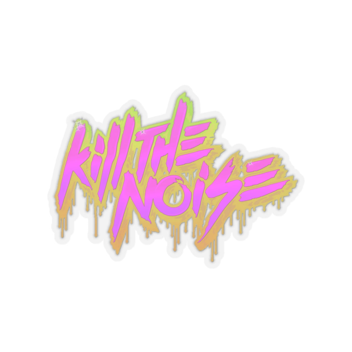 Kill the Noise Drippy Waterproof Decals Sticker for Car, Window, Wall Book, Laptop, Rave Accessories, Music Festival Accessory