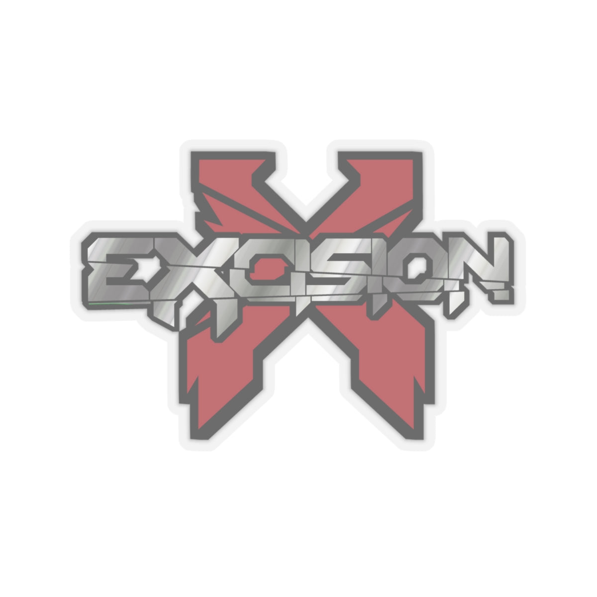 Excision Code Red X Booty Pasty Vinyl Body Sticker