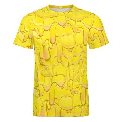 Men's Melted Butter Fitted Rave Shirt Super Soft Breathable Sweat-Proof Odor-Resistant Music Festival Tee