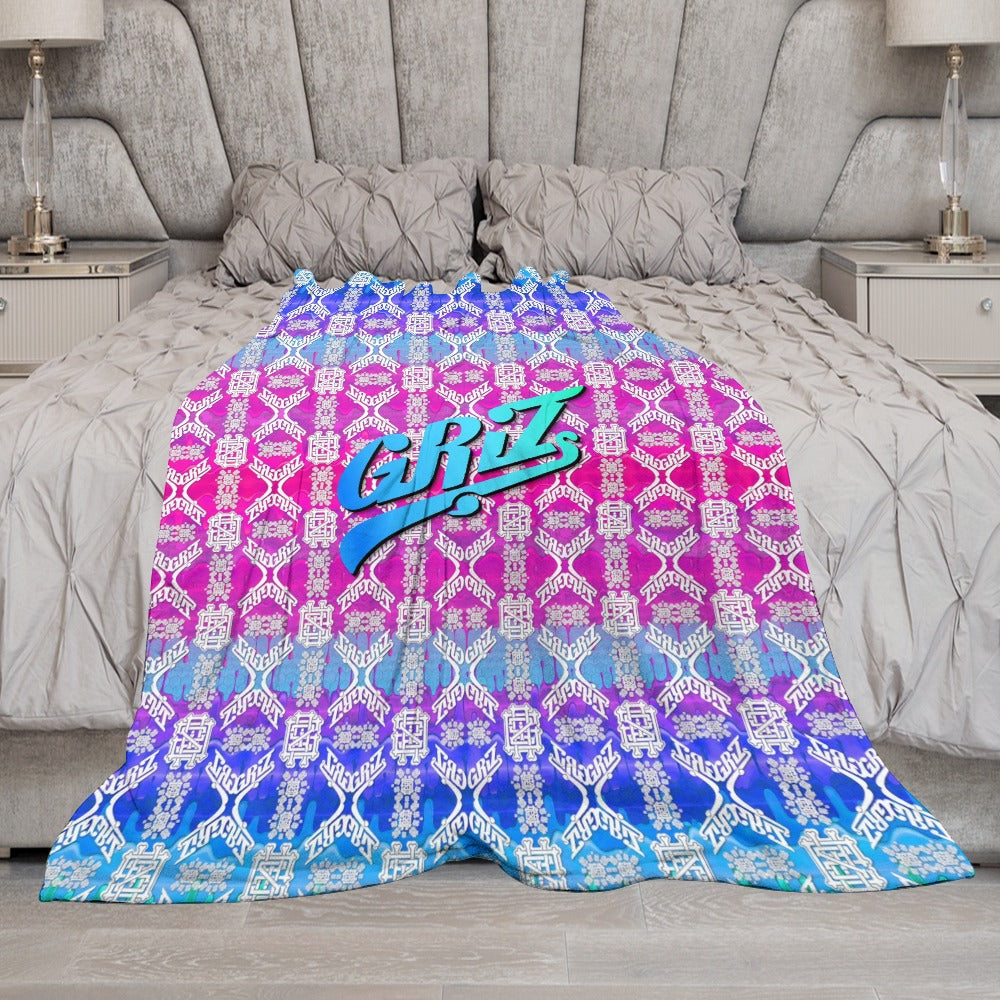 Custom EDM Artists Ultra-Soft Flannel Blanket for Camping Festival Rave in Multiple Sizes