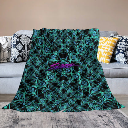 Custom EDM Artists Ultra-Soft Flannel Blanket for Camping Festival Rave in Multiple Sizes