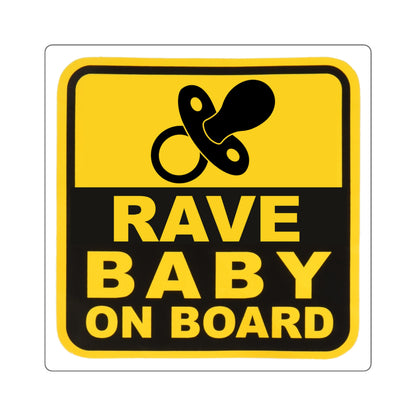 Rave Baby On Board Vinyl Car Decal Stickers