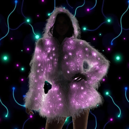 Light-up Faux Fur Skirt