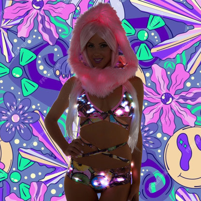 Light-Up Wrap Top